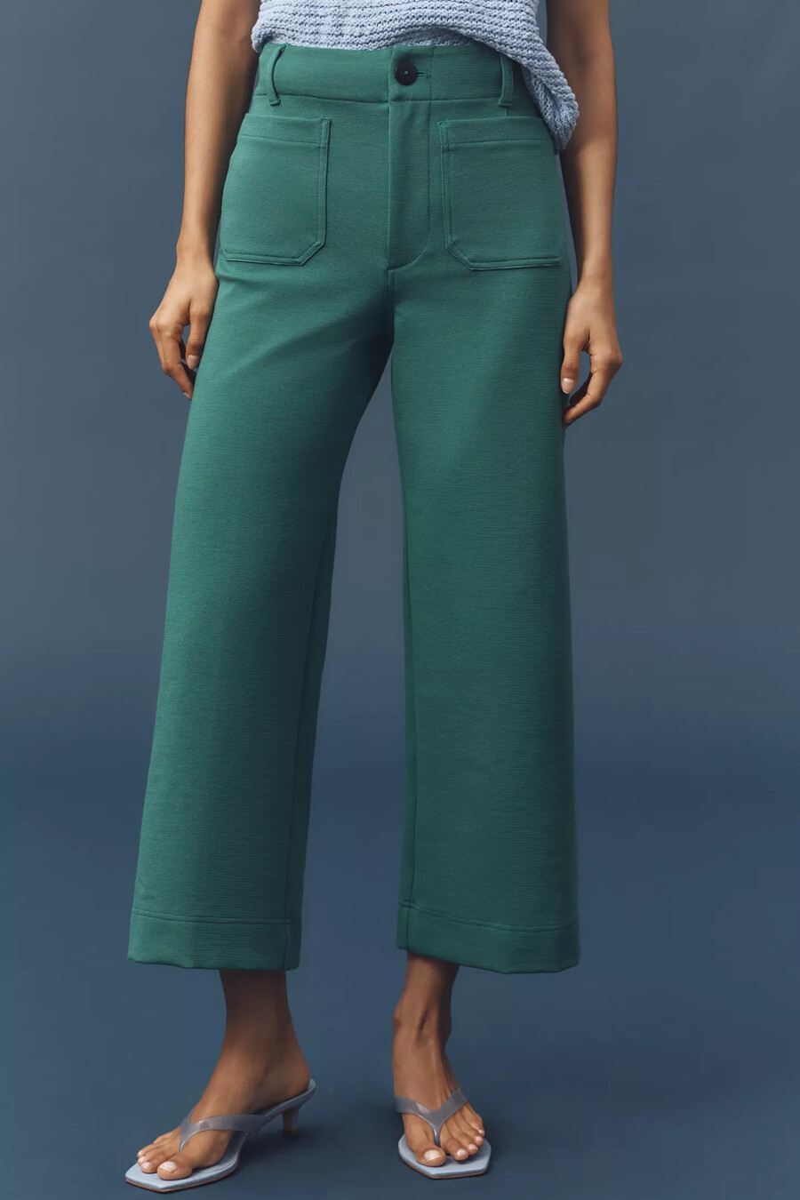 pantaloni a gamba larga in maglia colette di maeve