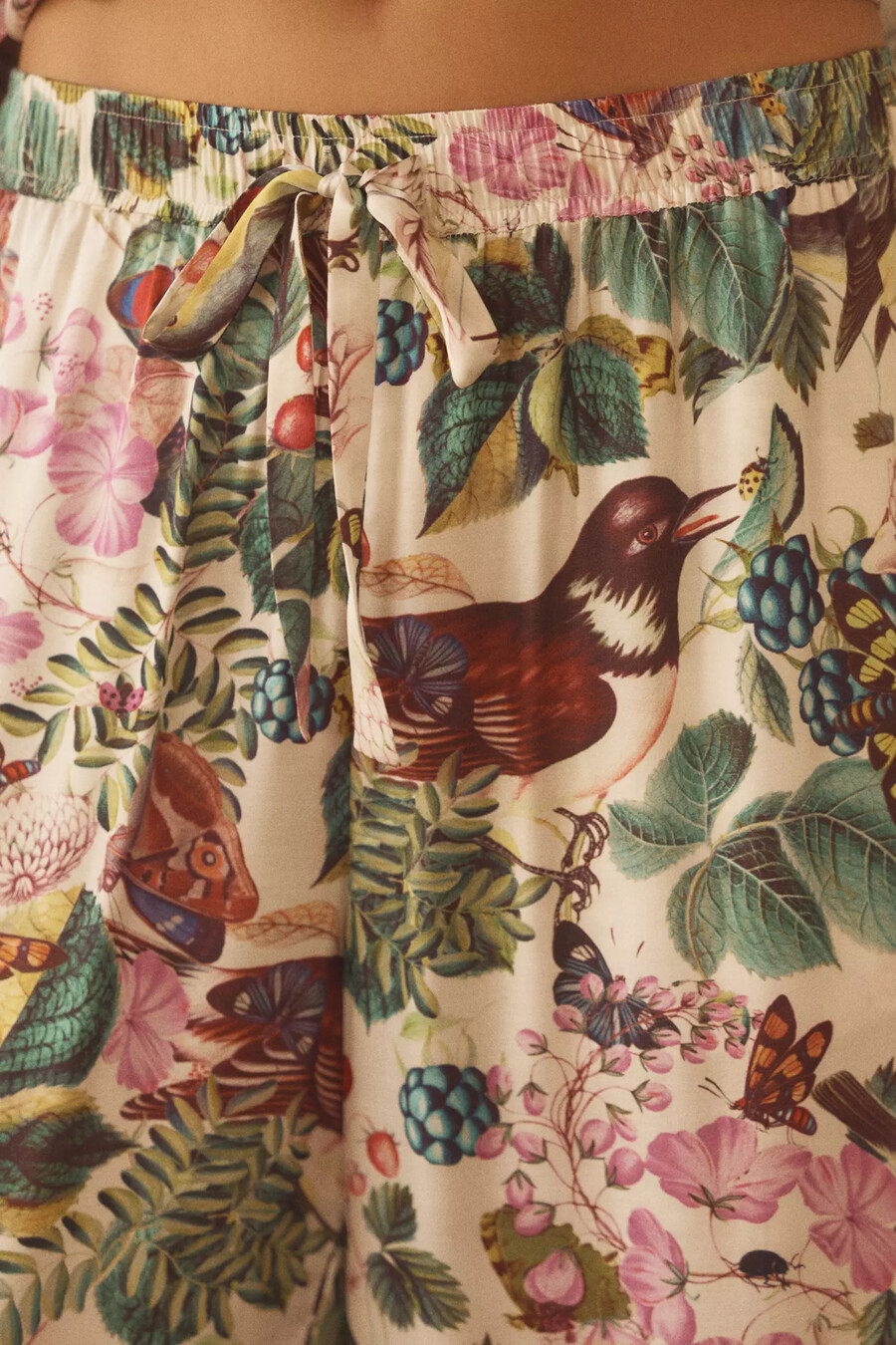 pantaloni del pigiama in seta di anthropologie