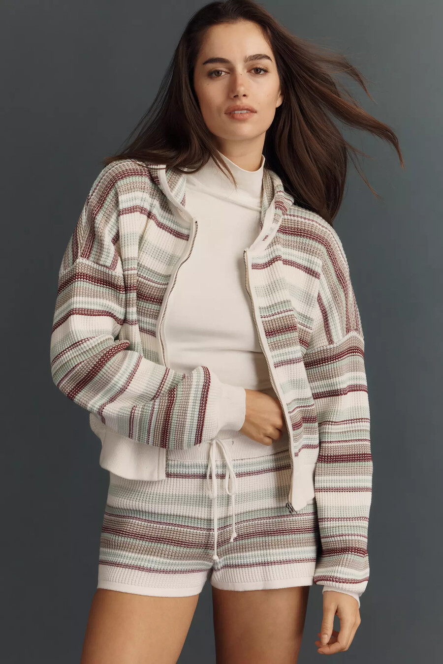 cardigan termico con cerniera daily practice