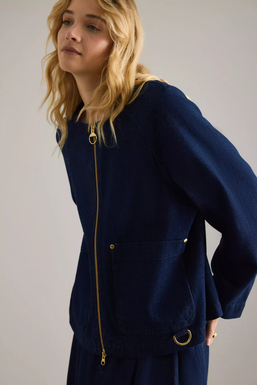 camicia in denim barbour saima
