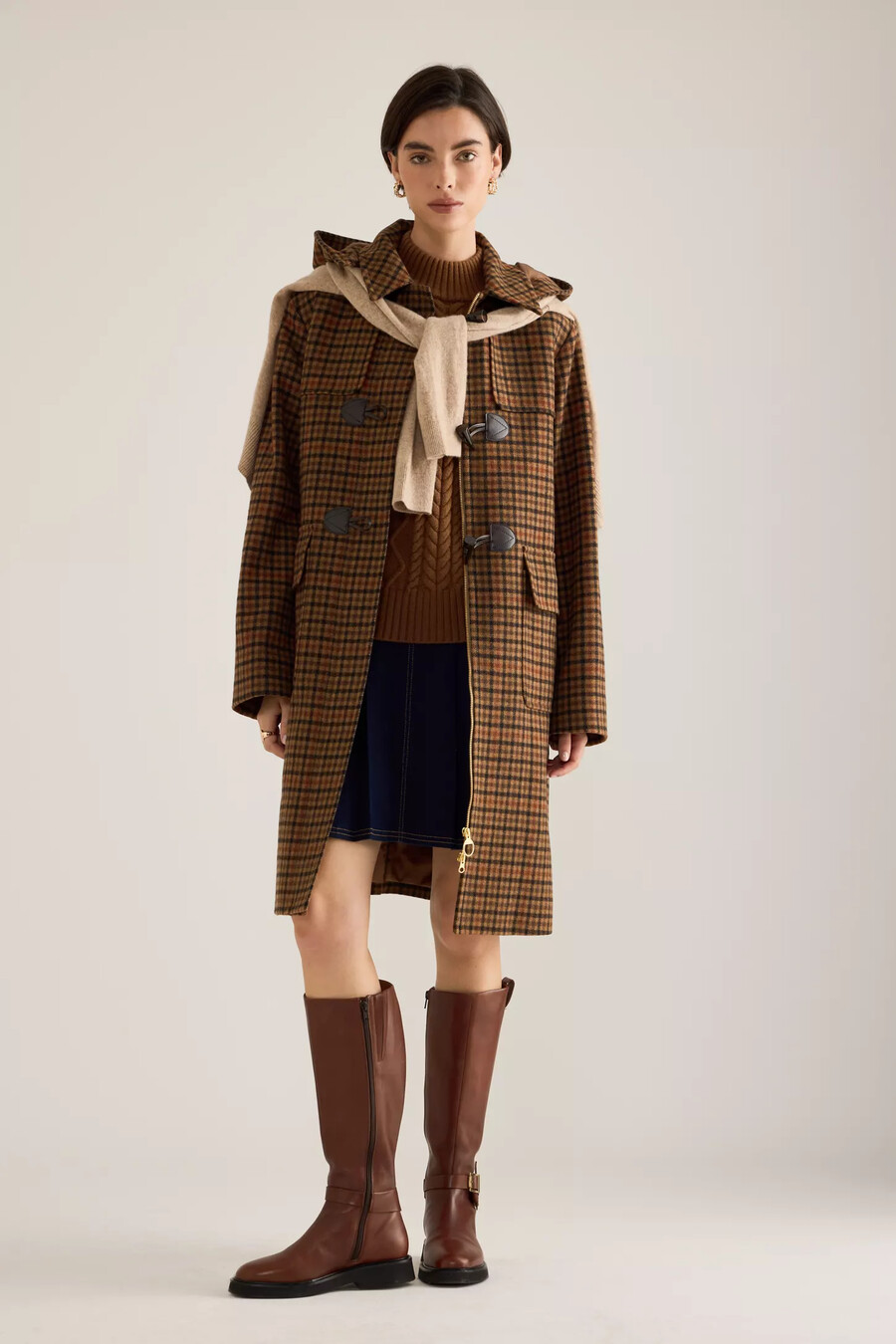 cappotto barbour melody check duffle