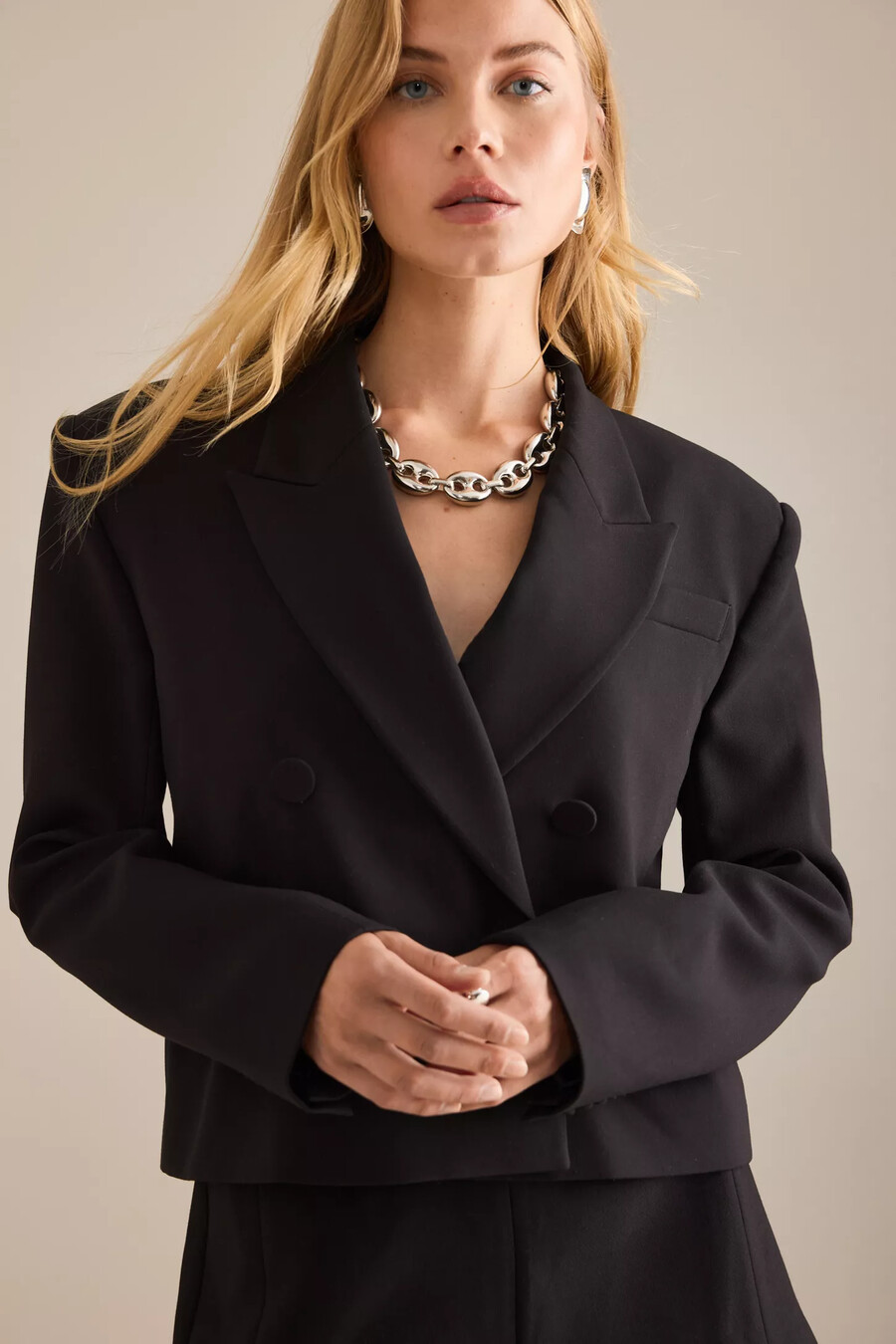 blazer corto doppiopetto bardot jezel