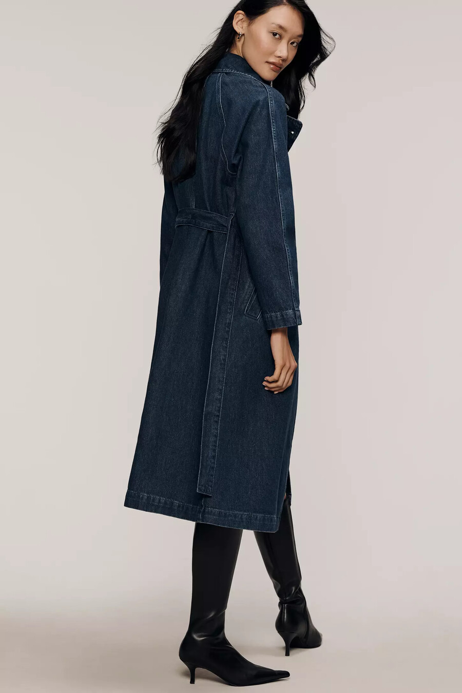 trench in denim pilcro