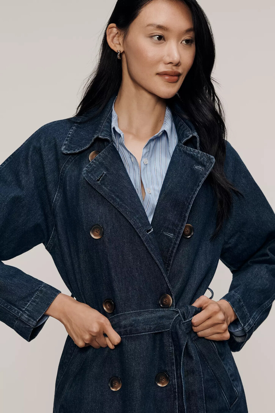 trench in denim pilcro