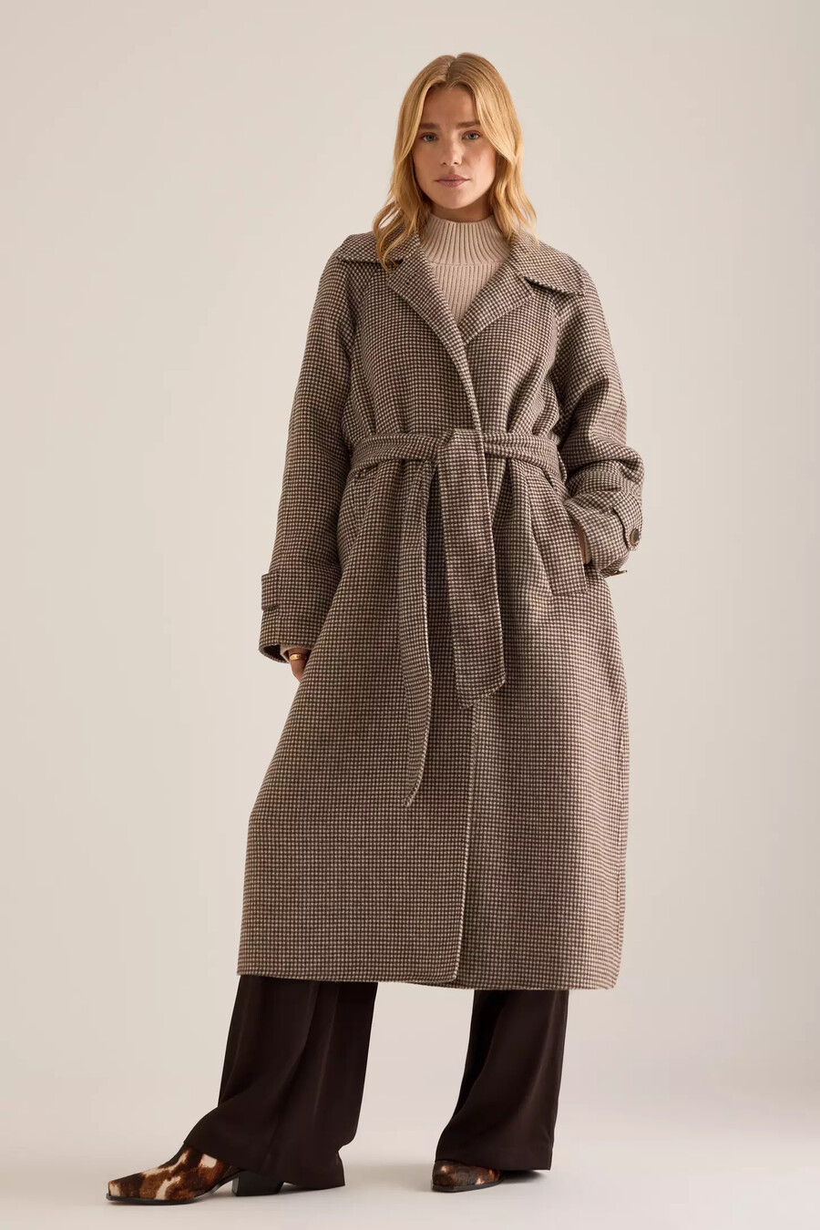 cappotto lungo con cintura varley tomlinson