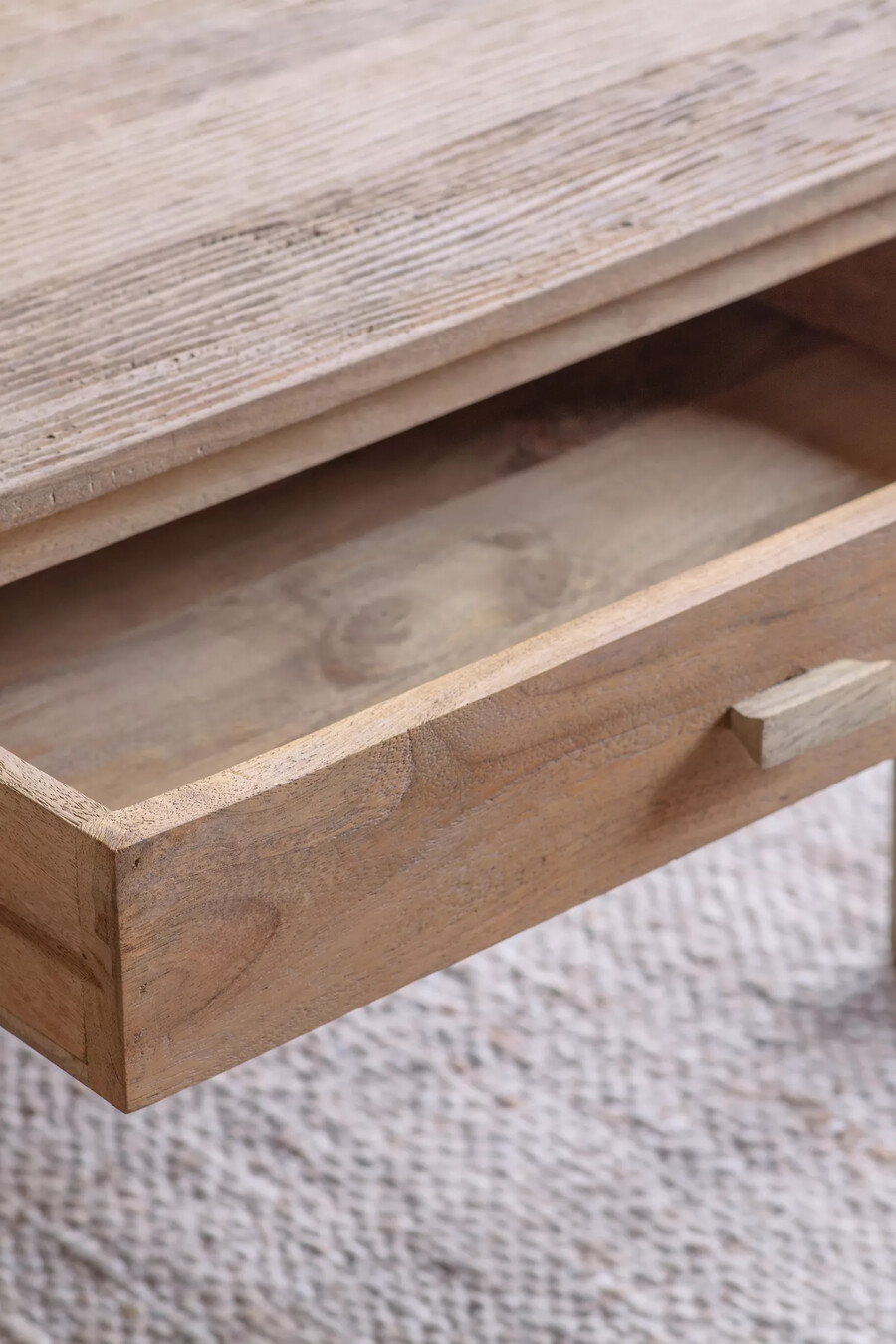 tavolino da caffè nkuku laali in legno di mango scanalato