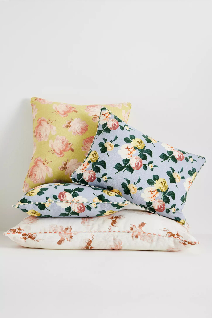 cuscino floreale stampato in cotone maeve