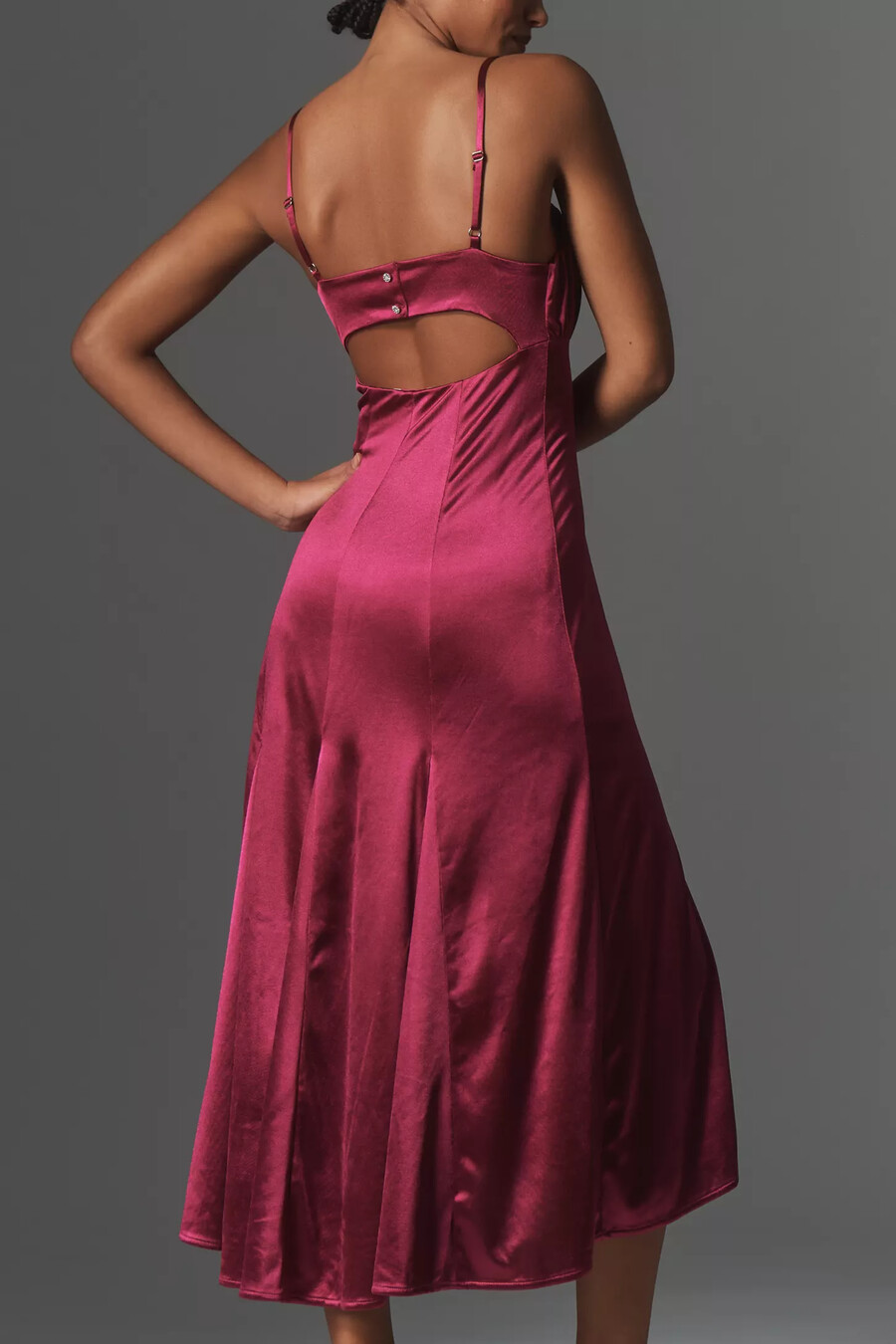 abito midi babydoll senza maniche di anthropologie