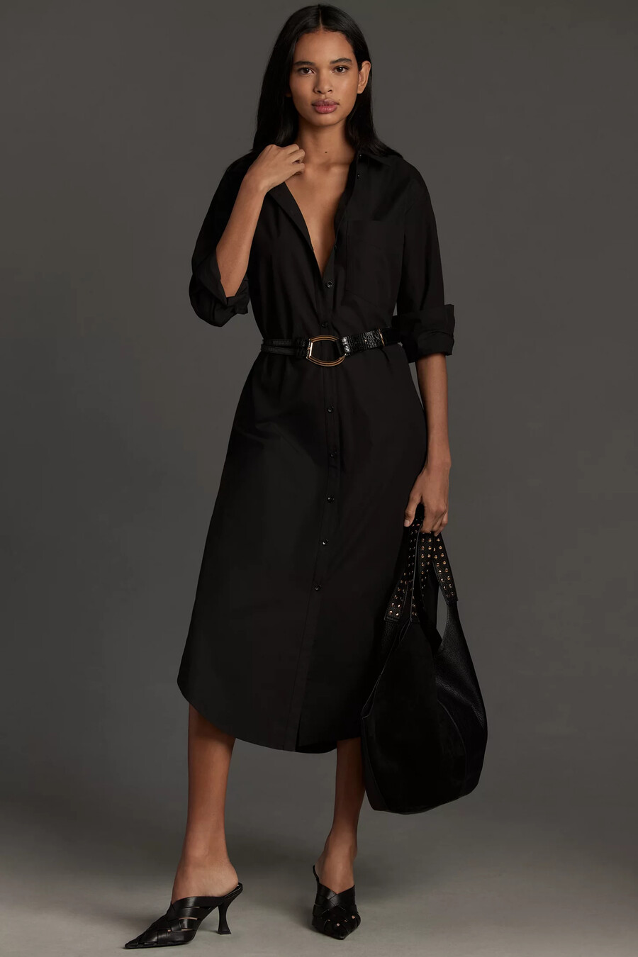 abito camicia a maniche lunghe di anthropologie