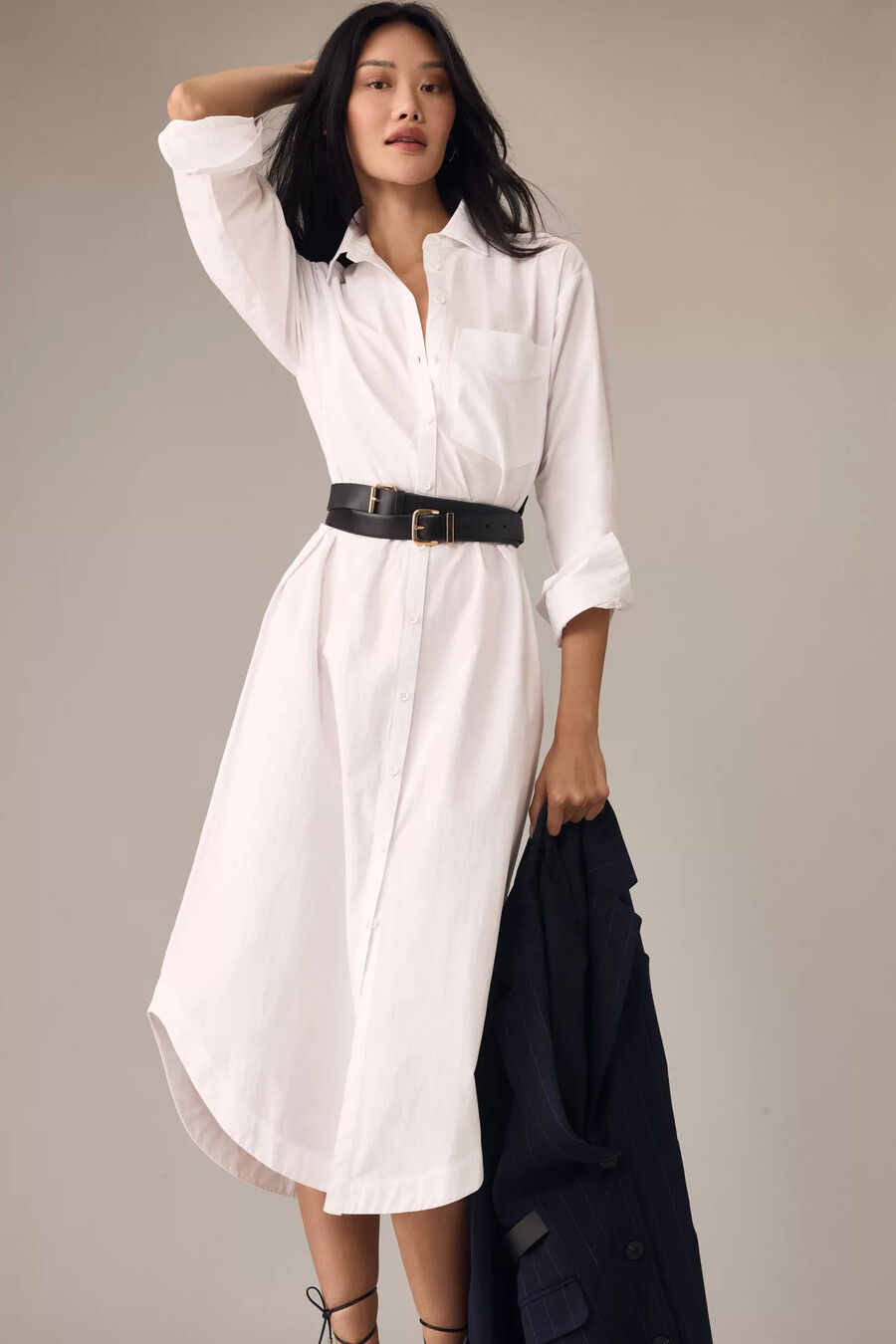 abito camicia a maniche lunghe di anthropologie
