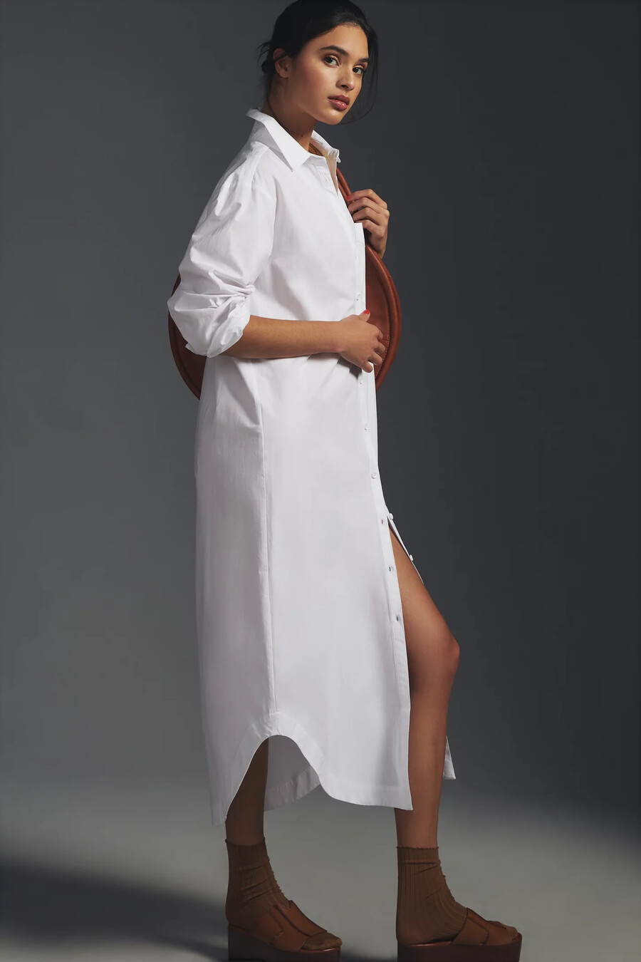abito camicia a maniche lunghe di anthropologie