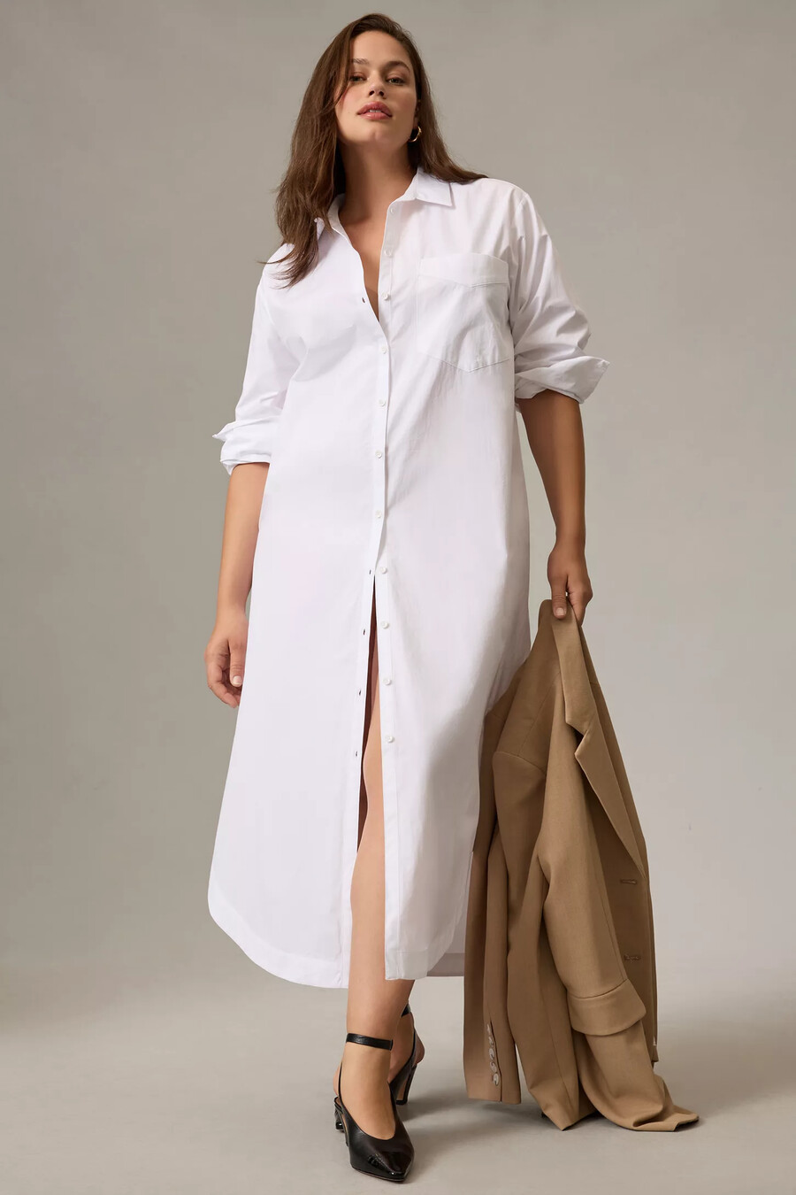 abito camicia a maniche lunghe di anthropologie