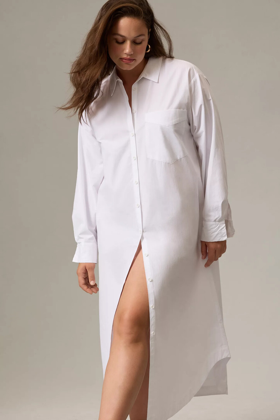 abito camicia a maniche lunghe di anthropologie