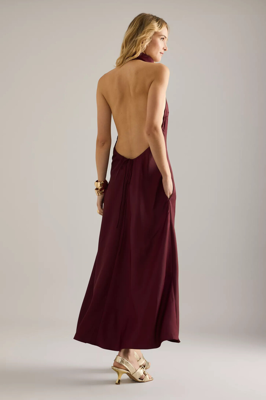 abito lungo con scollo allamericana bardot delphina