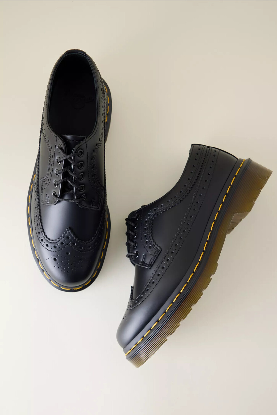 scarpe brogue in pelle liscia dr. martens 3989