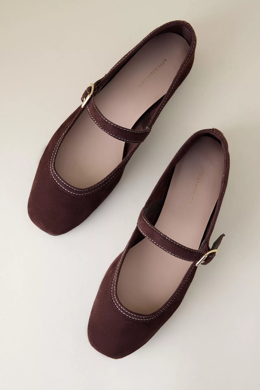ballerine in pelle scamosciata