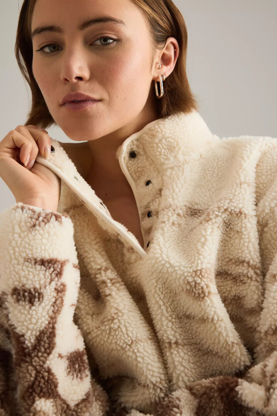 felpa levis kasey sherpa pullover