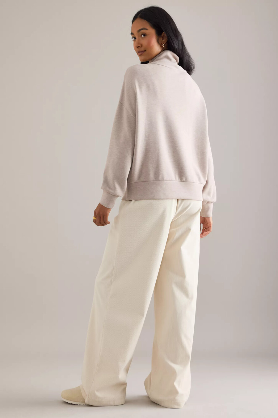 felpa con mezza zip varley hawley