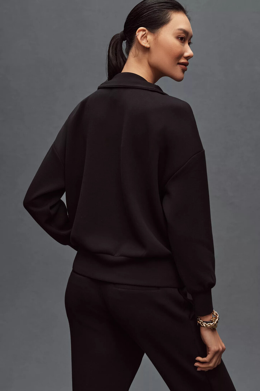 felpa con mezza zip varley hawley