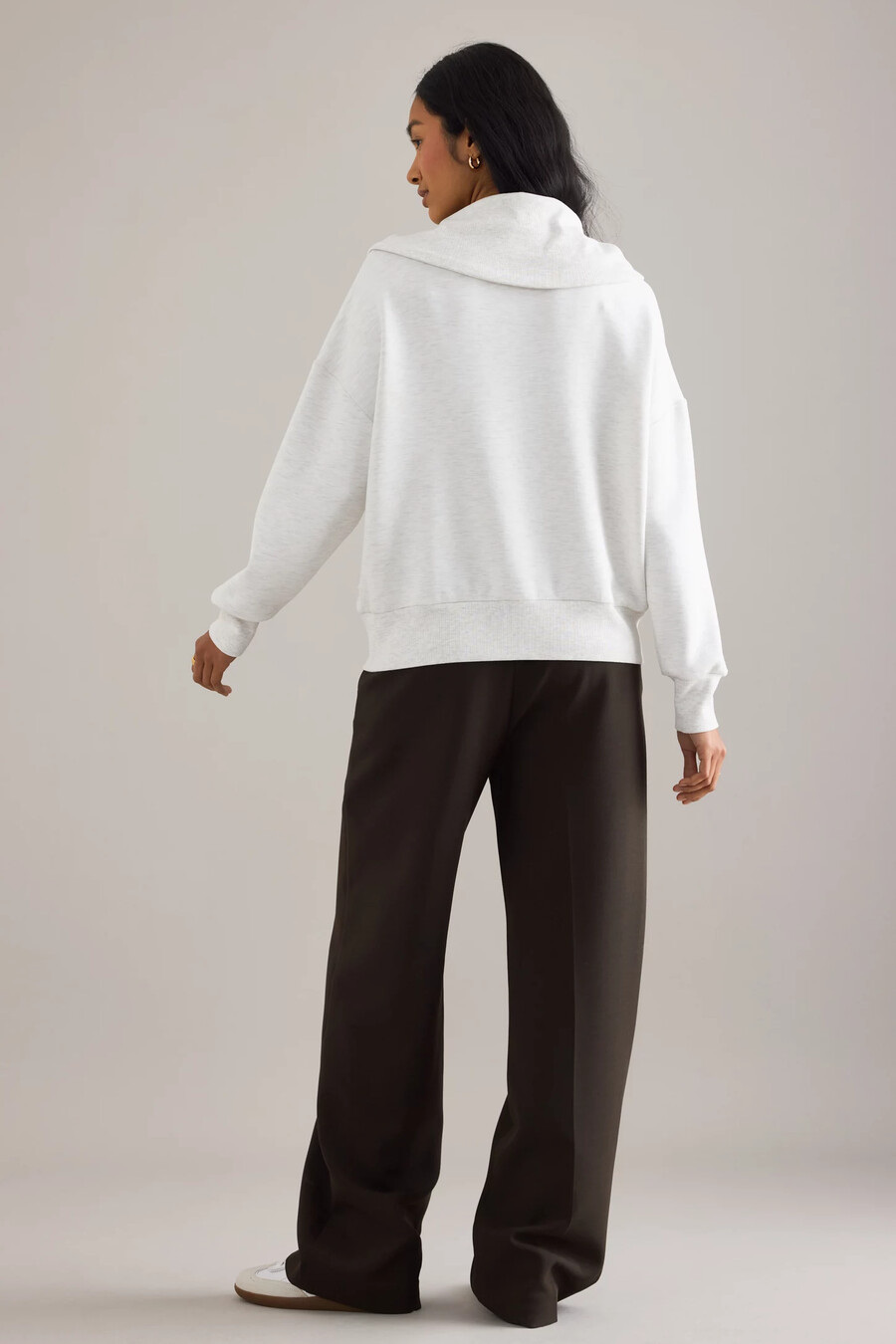 felpa con mezza zip varley catherine
