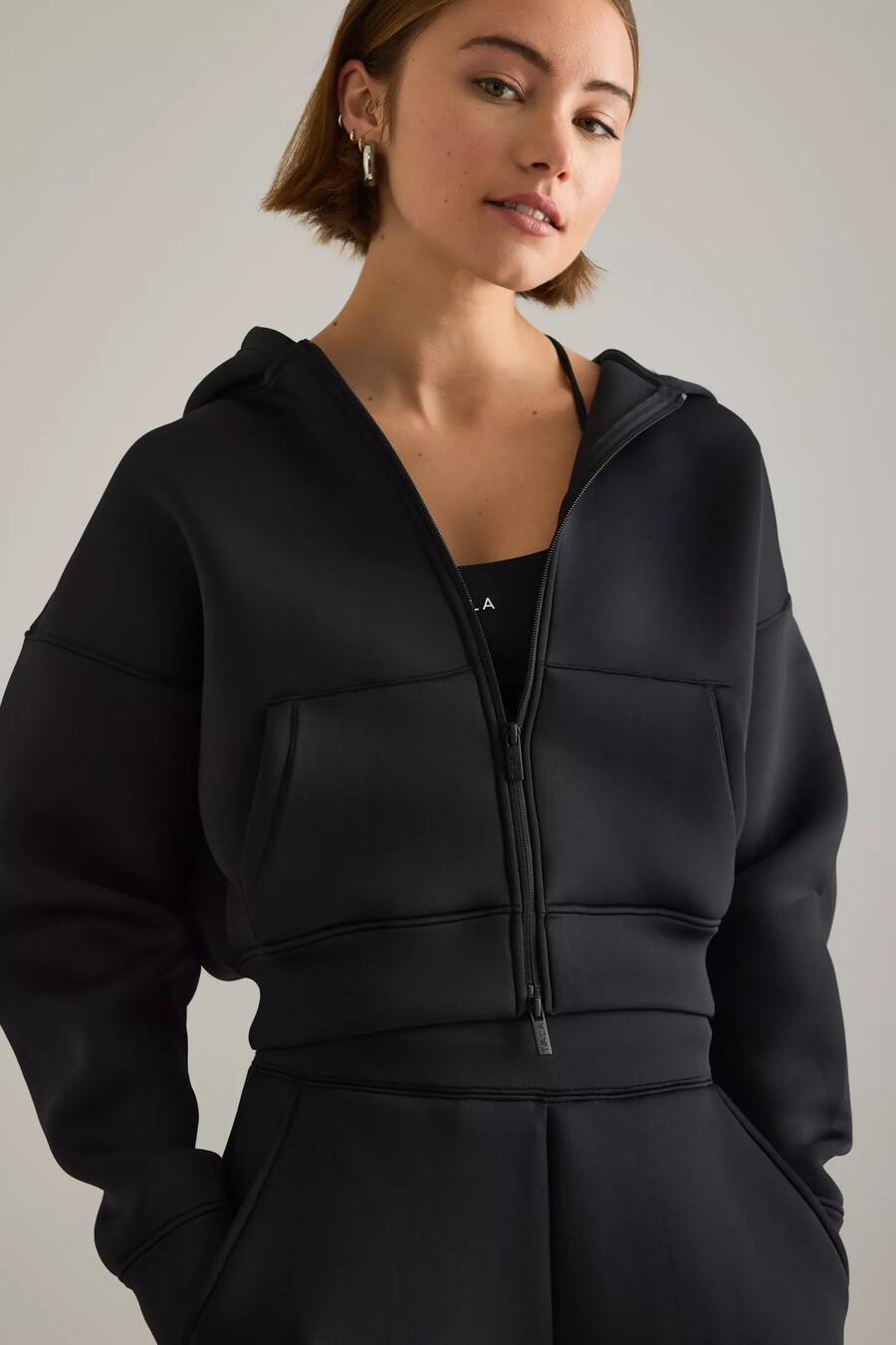 felpa con cappuccio e zip tala spacer