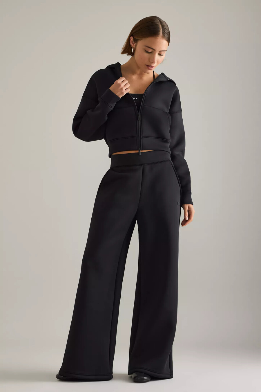 felpa con cappuccio e zip tala spacer