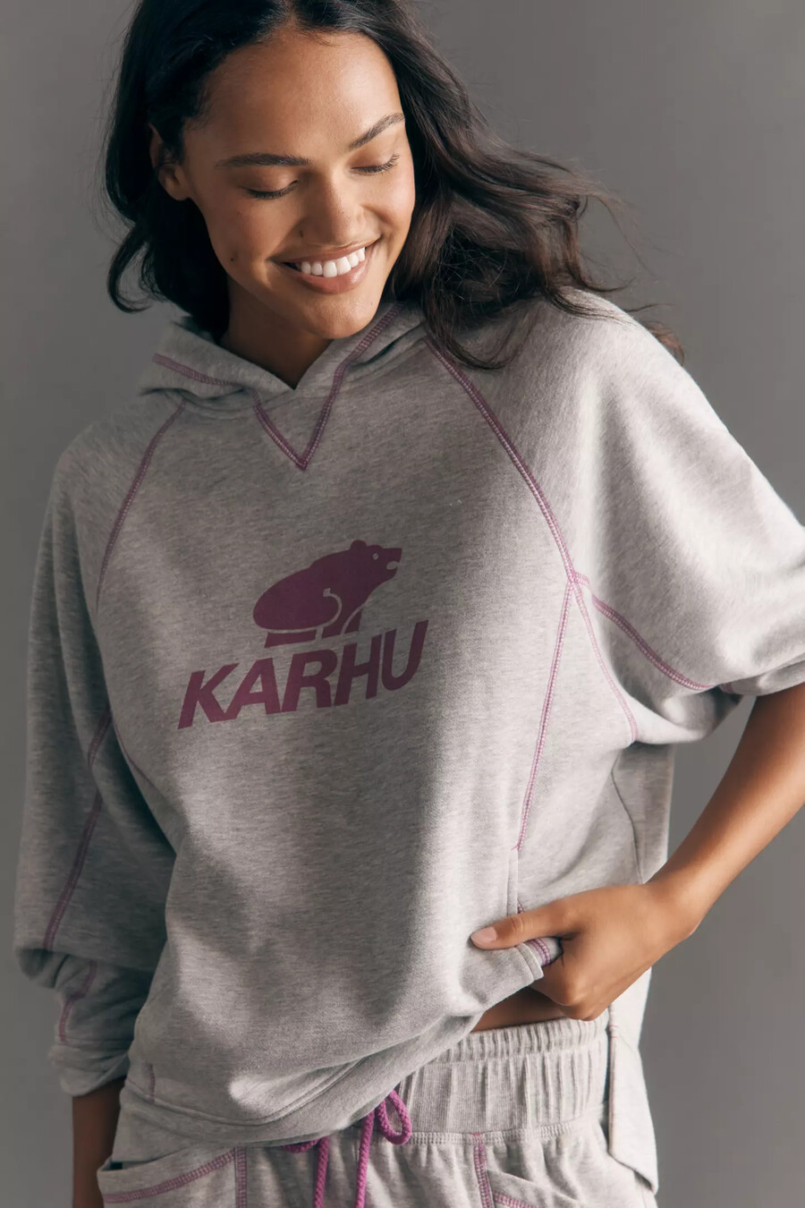 felpa con cappuccio daily practice x karhu oh so good