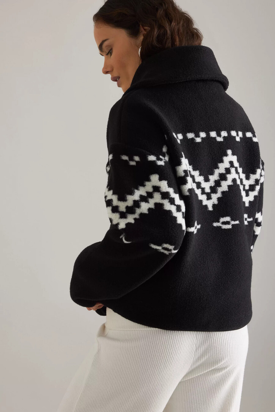 felpa con mezza zip dayna fairisle 4th reckless