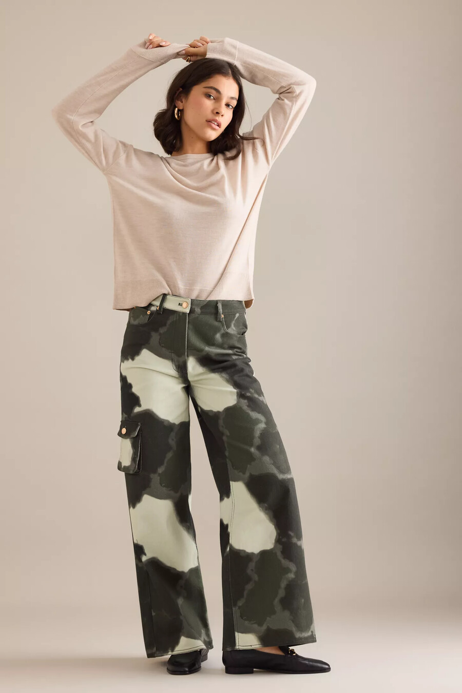jeans cargo helmstedt enya tie-dye