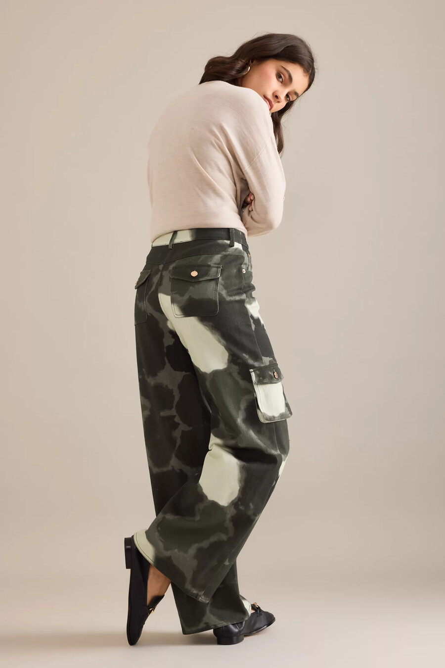 jeans cargo helmstedt enya tie-dye