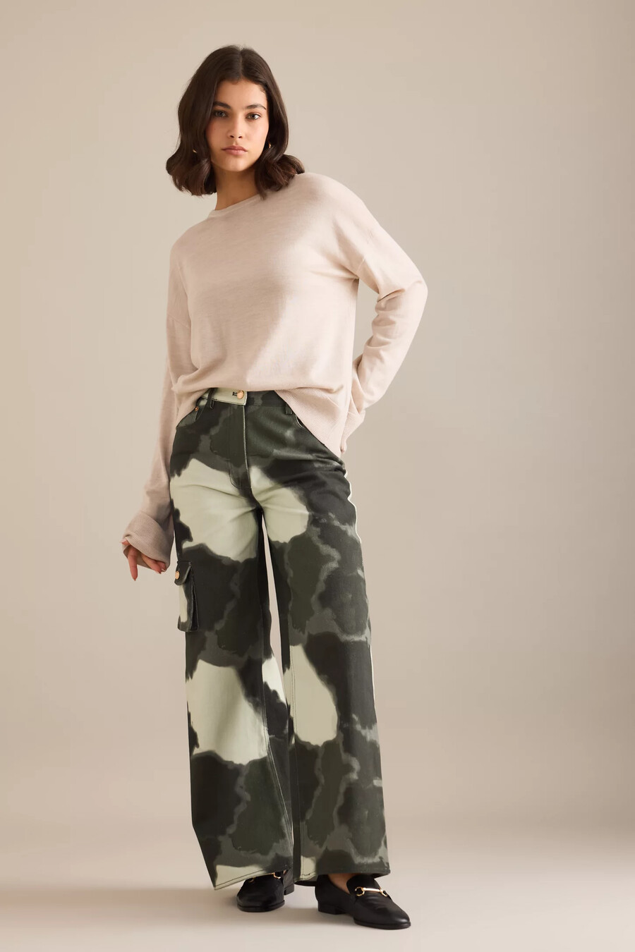 jeans cargo helmstedt enya tie-dye