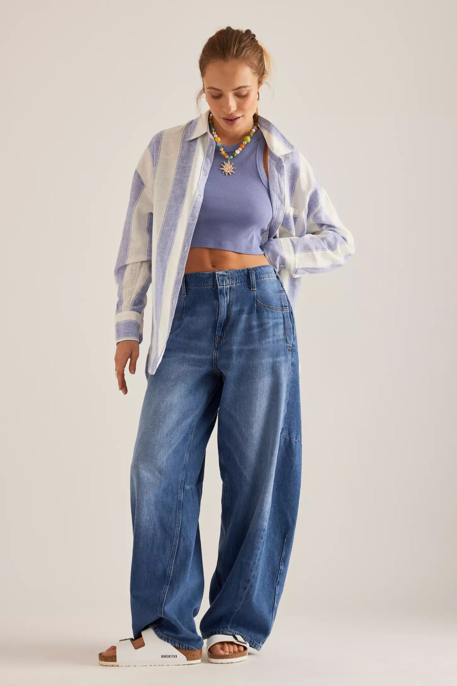 jeans a canna affusolati pilcro a lunghezza intera