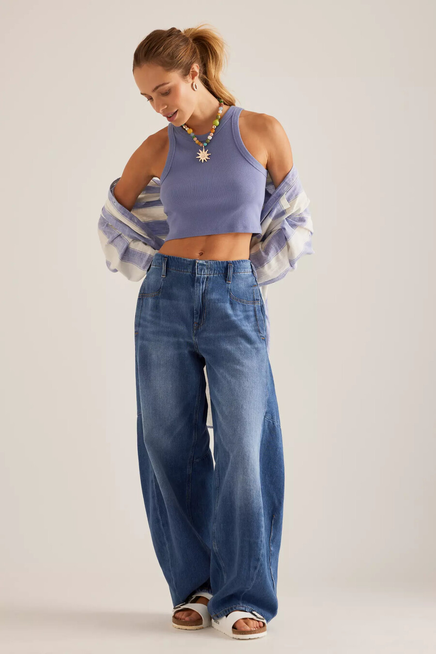 jeans a canna affusolati pilcro a lunghezza intera