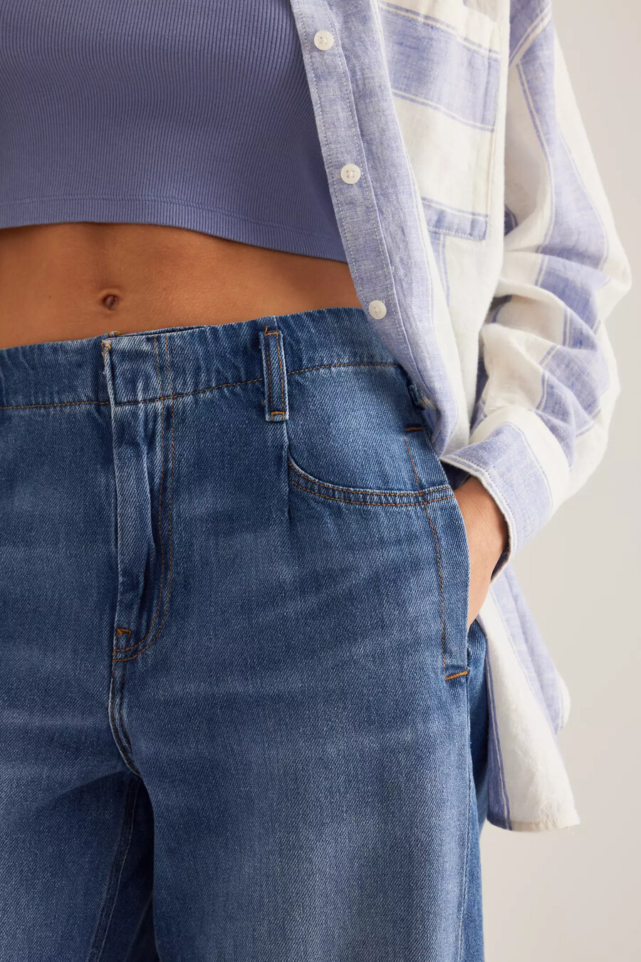jeans a canna affusolati pilcro a lunghezza intera