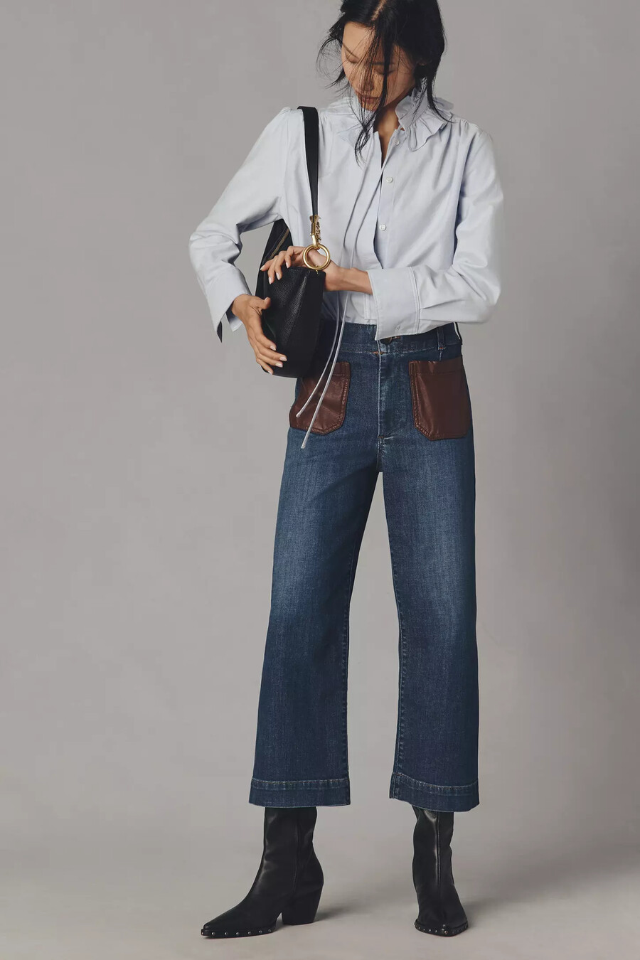 jeans colette crop high-rise di maeve