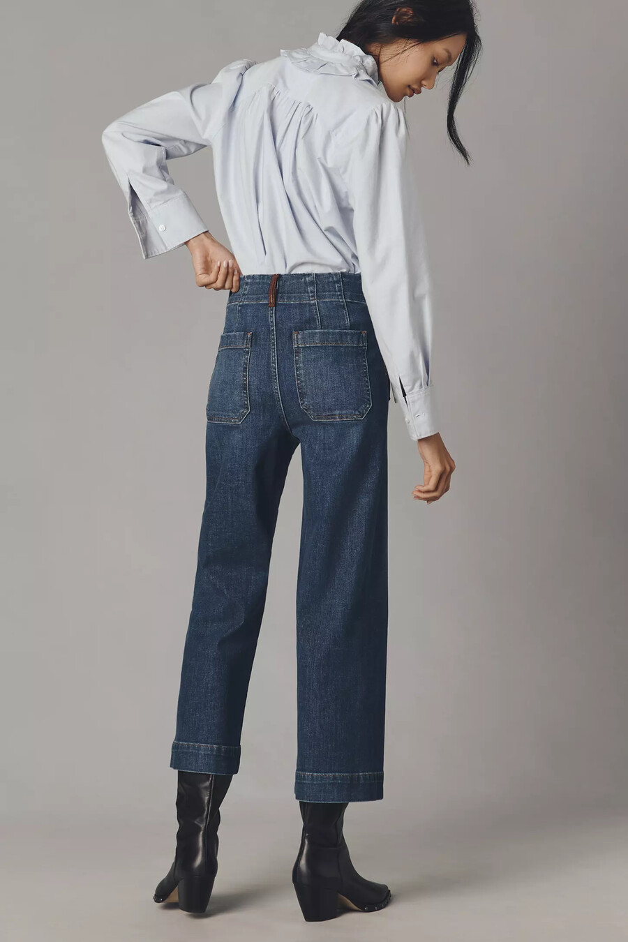 jeans colette crop high-rise di maeve