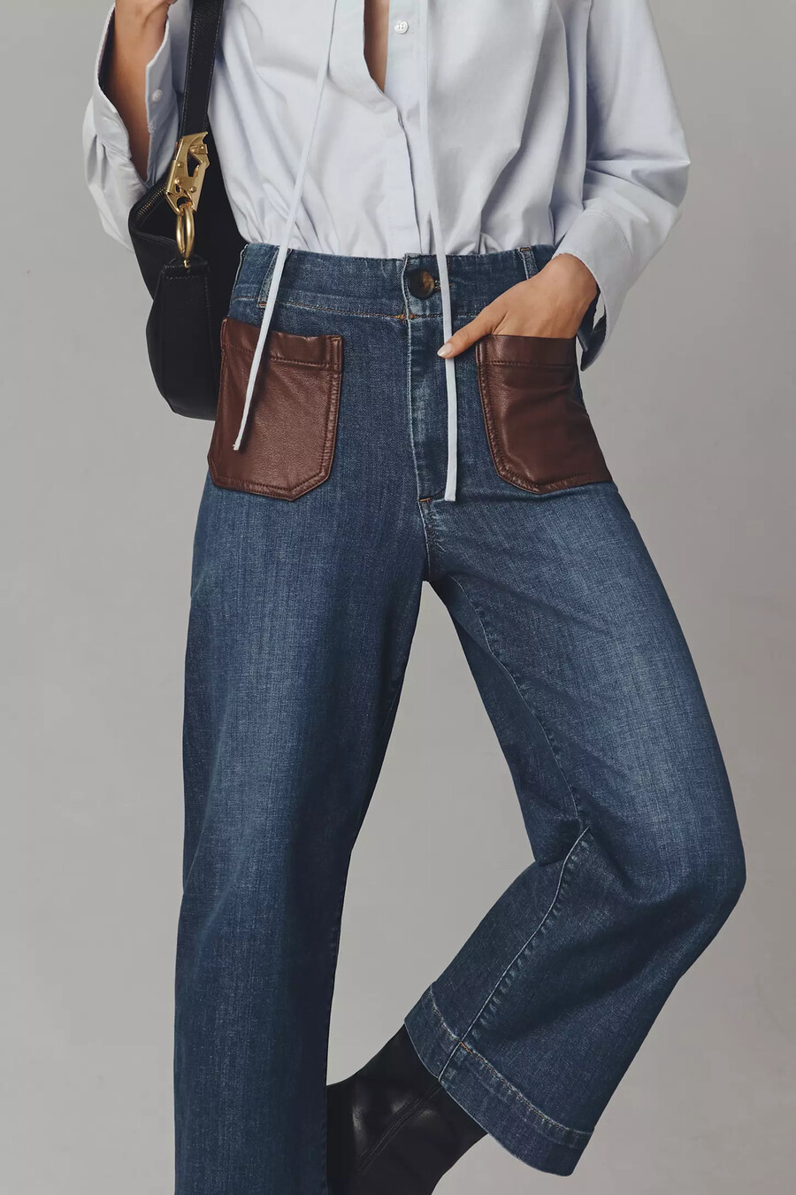 jeans colette crop high-rise di maeve