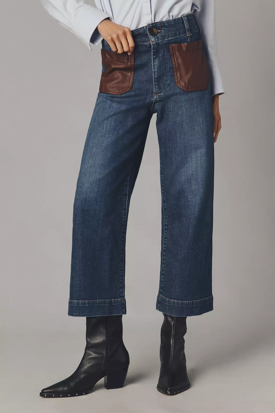 jeans colette crop high-rise di maeve
