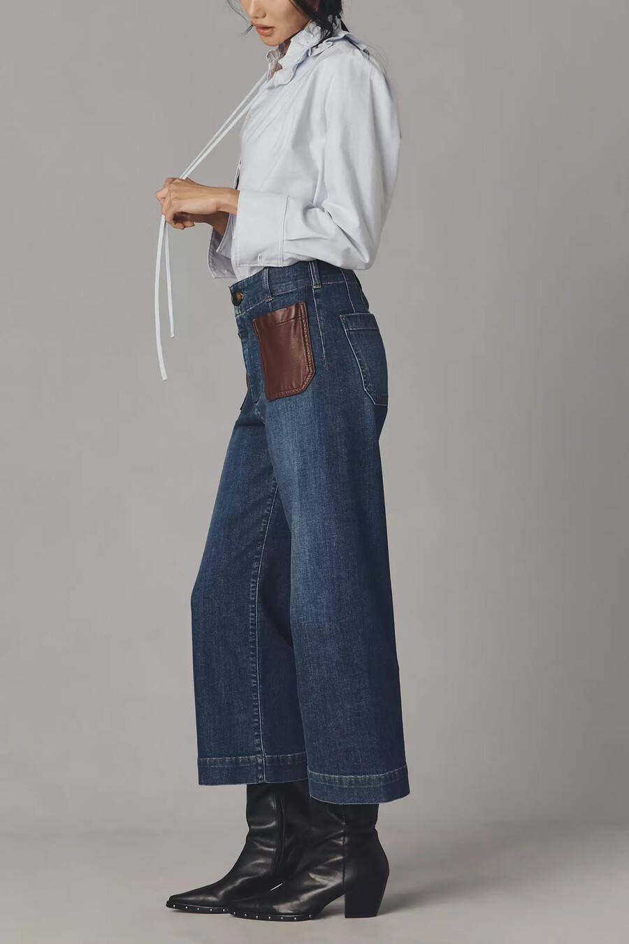 jeans colette crop high-rise di maeve