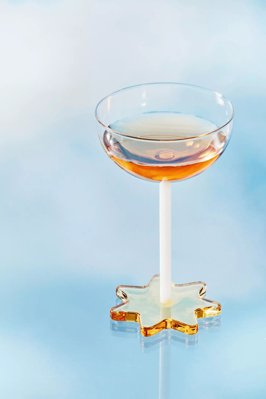 icon footed coupe glass