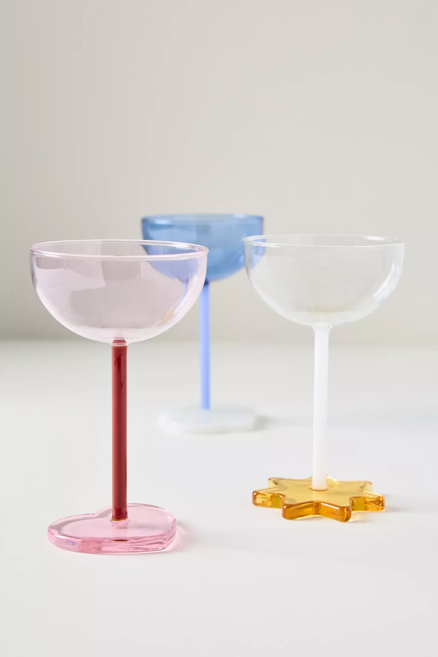 icon footed coupe glass
