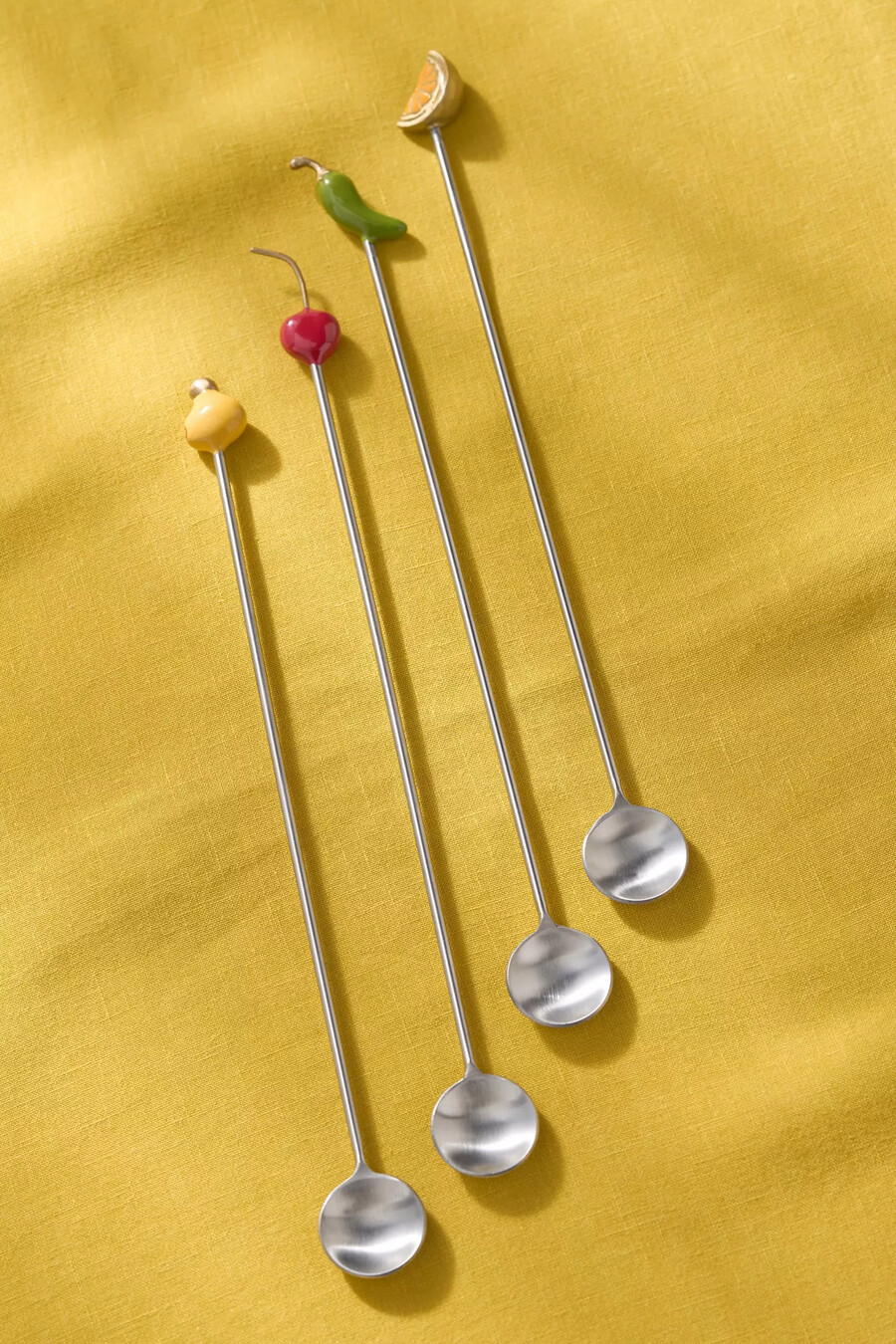 cucchiai da cocktail per guarnire set da 4