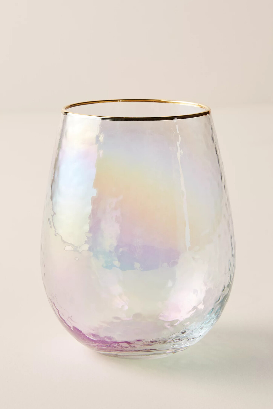 bicchieri da vino senza stelo zaza lustered set da 2