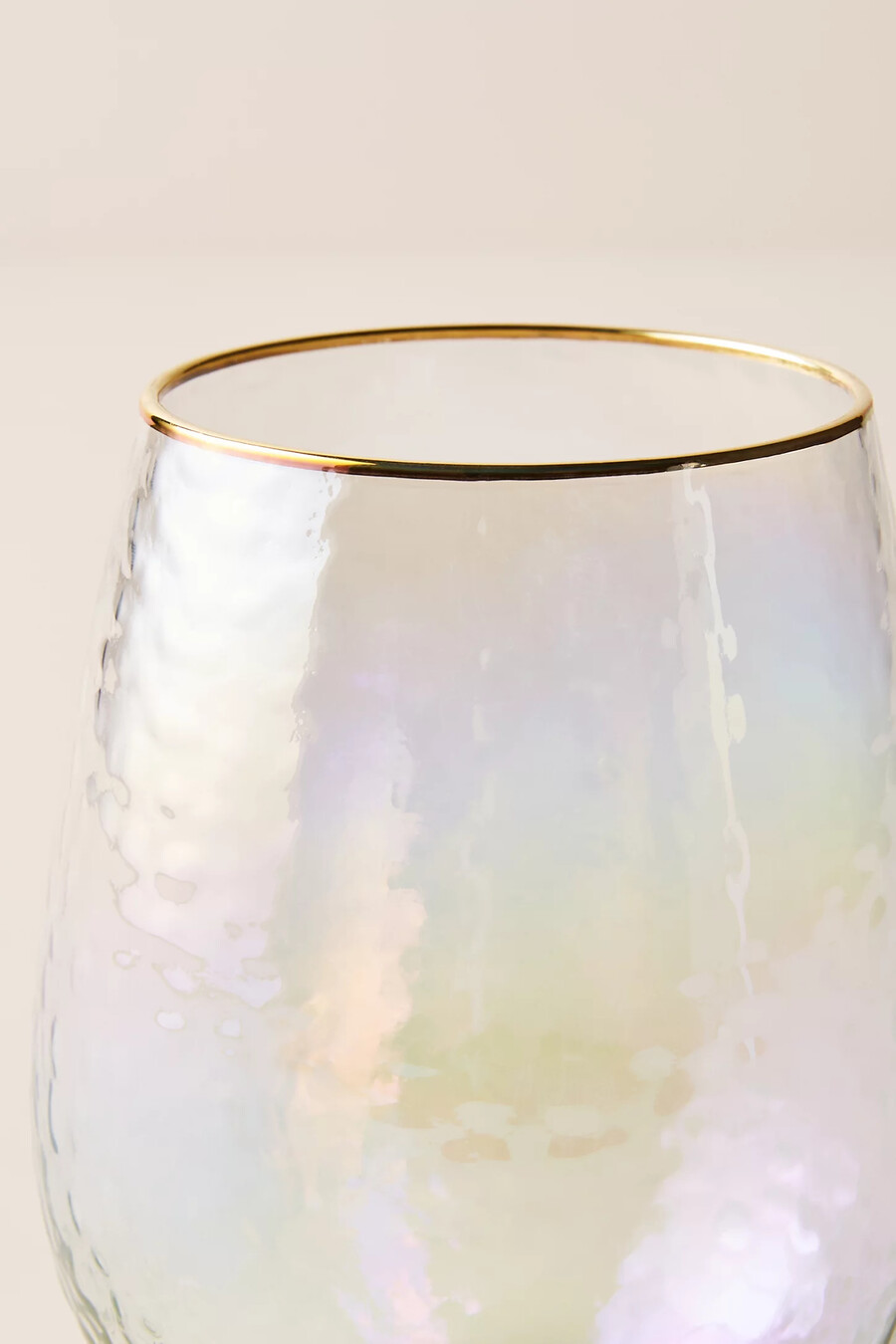 bicchieri da vino senza stelo zaza lustered set da 2