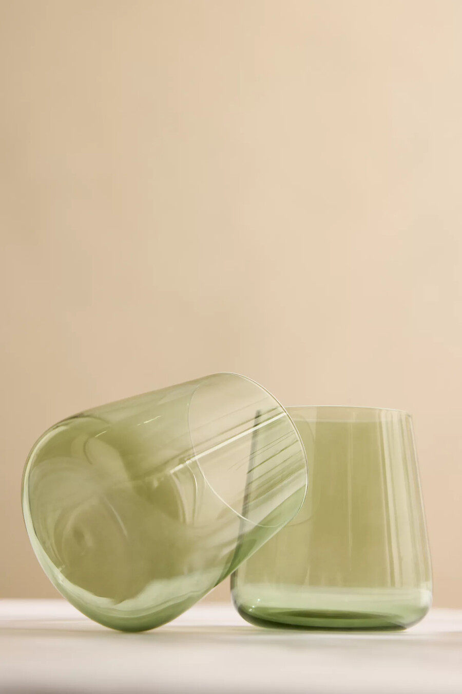 bicchieri da vino senza stelo morgan set da 2