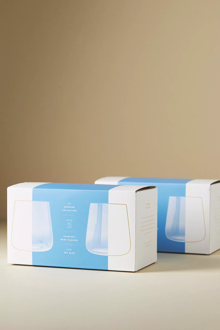 bicchieri da vino senza stelo morgan set da 4