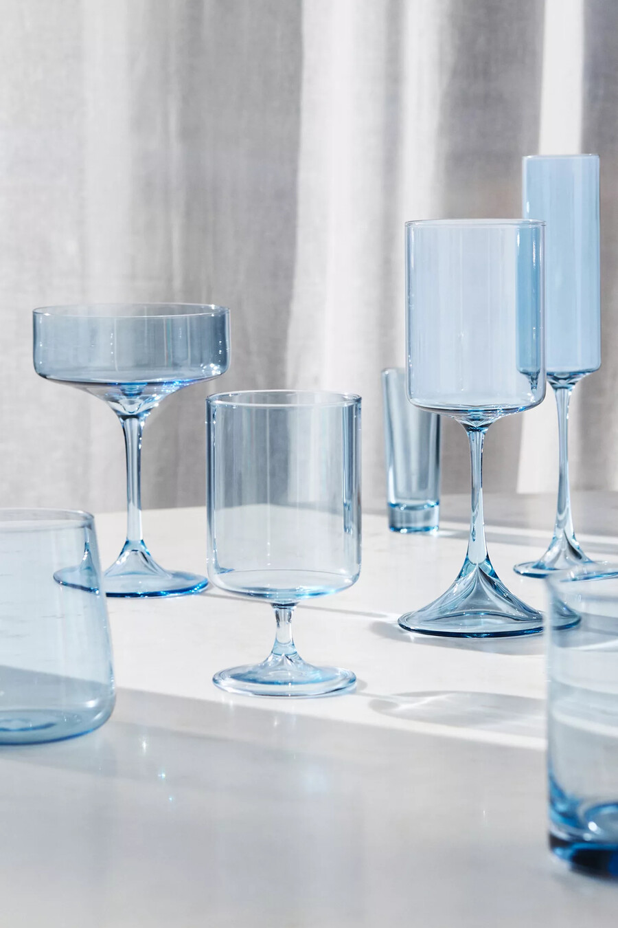 bicchieri da vino senza stelo morgan set da 4