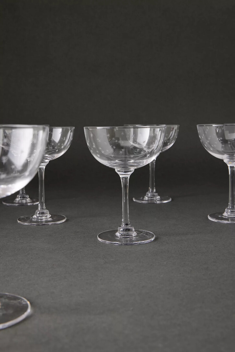 set di 6 piattini da champagne the vintage list