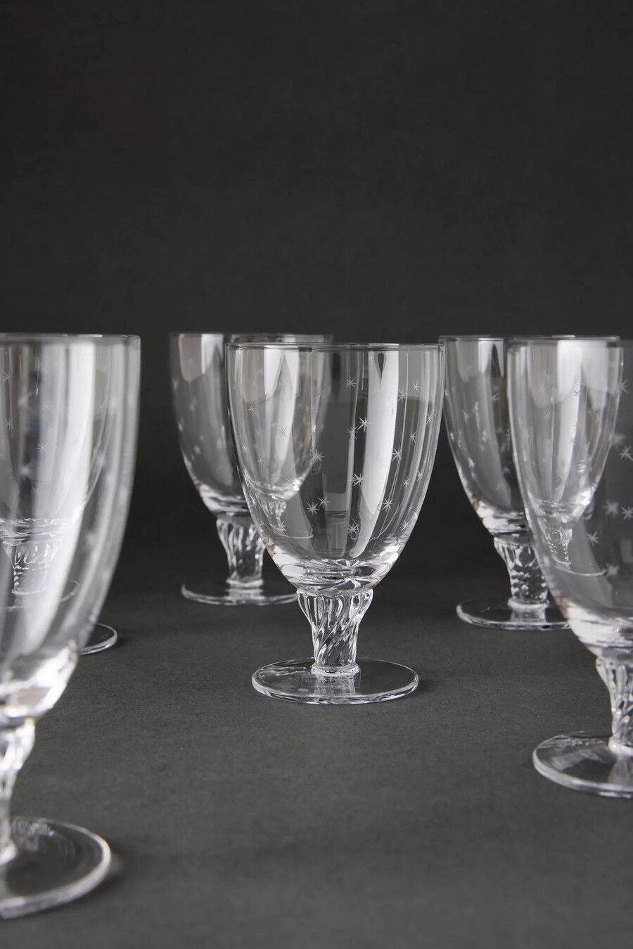 bicchieri da vino da bistrot incisi the vintage list set da 6