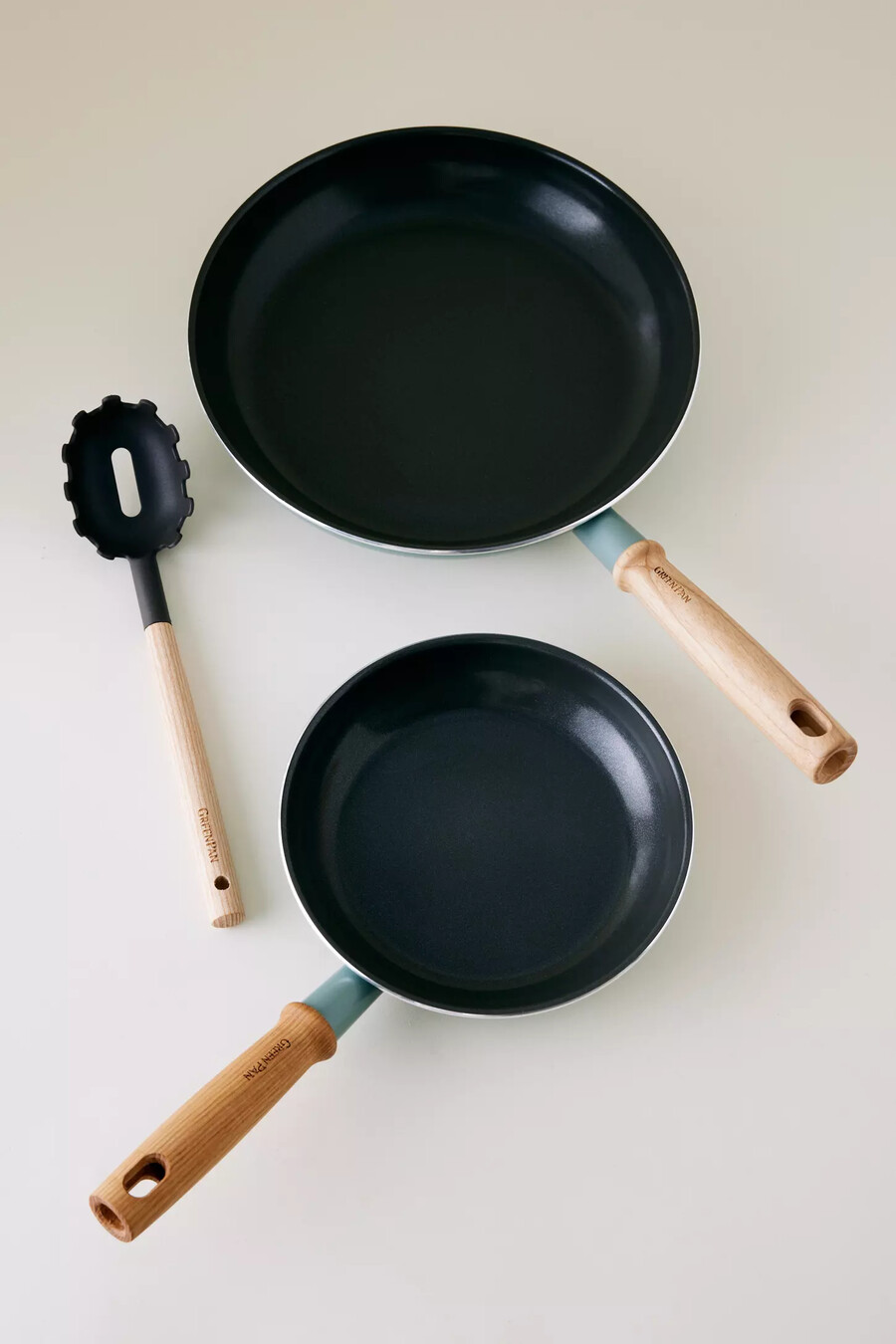 set di 3 padelle antiaderenti in ceramica greenpan mayflower